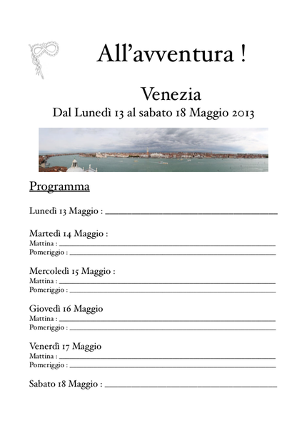 Carnet de voyage Venise (glissé(e)s) 11